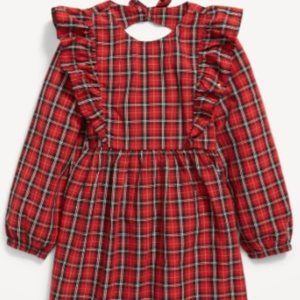 Fit & Flare Ruffle-Trim Plaid Seersucker Dress for Toddler Girls